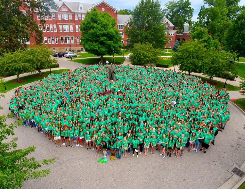 Week of Welcome (WOW) freshmen photo , August 2014