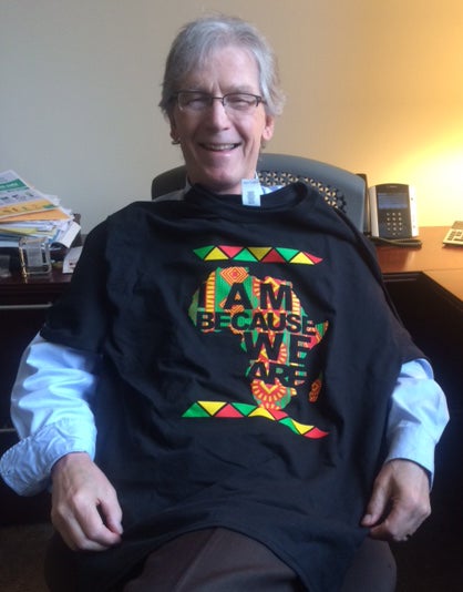 Provost Dr. Gayle Ormiston supporting Black United Students