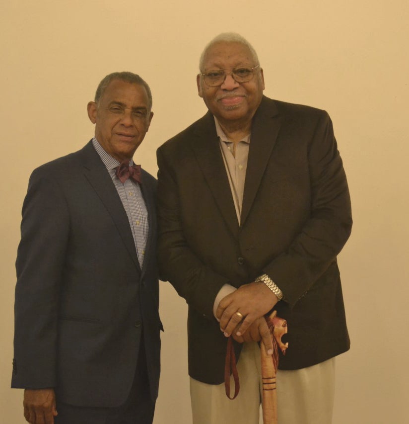 Maurice and Arts Jazz Master Ellis Marsalis first visit to MU, Sept. 2016.