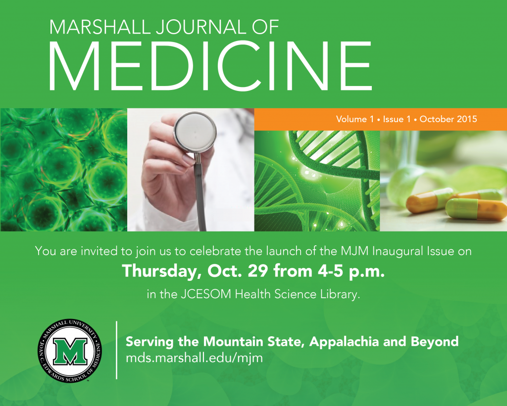 Marshall Journal of Medicine Celebration Launch Invitation