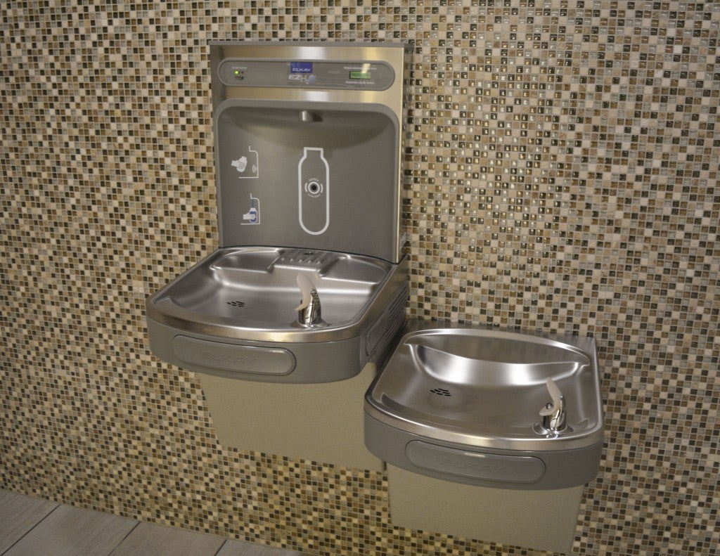The Engineering Complex and the rest of campus has water bottle refill stations to encourage students to refill water bottles, instead of using multiple plastic bottles.