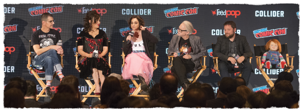 Cult of Chucky panel at N.Y. Comic Con, 2017