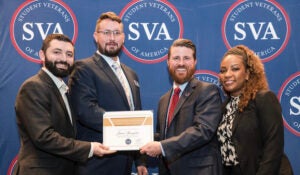 Jamie Springston chosen to serve as student mentor for Student Veterans of America