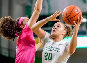 Taylor Pearson plays for Marshall University's Women's Basketball Team