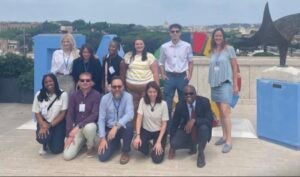 Ethan Starkey with his fellow MBA Students in Italy