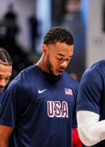 Image of Kinsey in team usa shirt