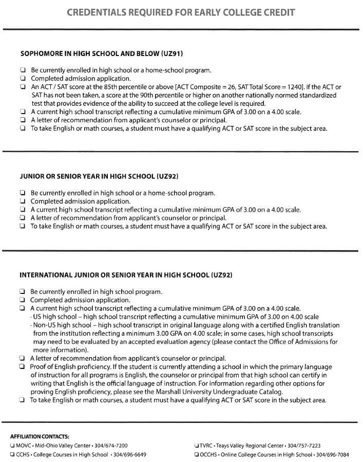 Dual Credit MidOhio Valley Center