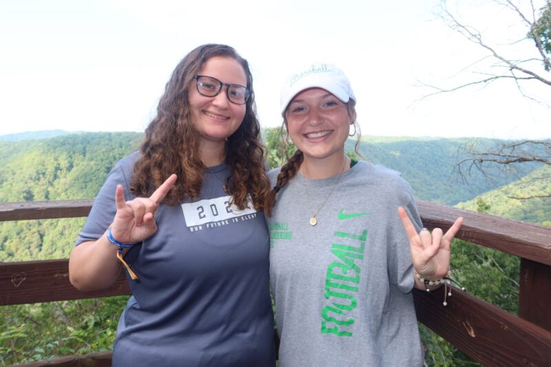 Jackie and Sarah Wazelle at the New River Gorge doing the 