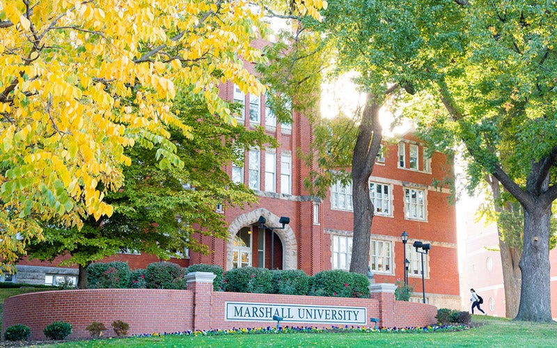 Old Main on Marshall University's Huntington campus