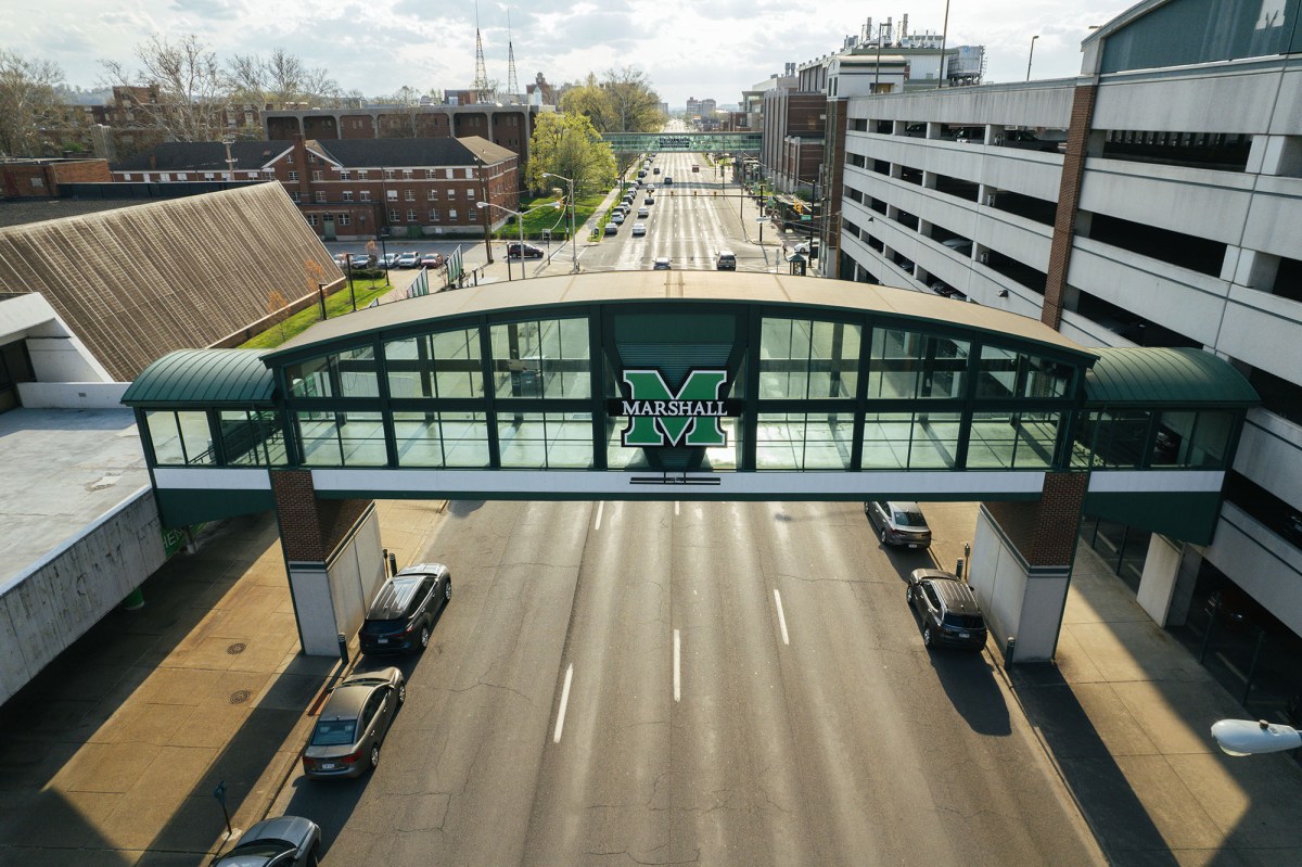 Image of the Parking Garage, Henderson Center pedestrian bridge