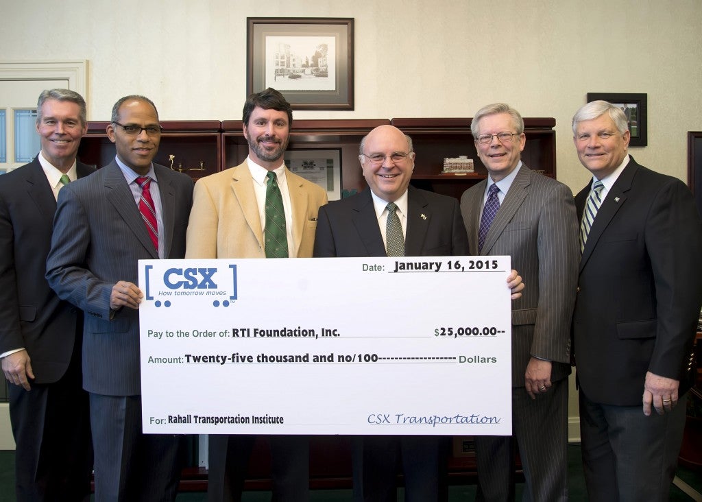 CSX makes $25,000 gift to Rahall Appalachian Transportation Institute