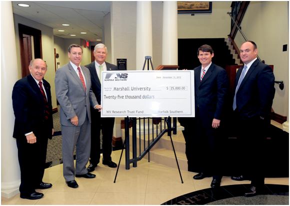 Photo of Norfolk Southern check presentation