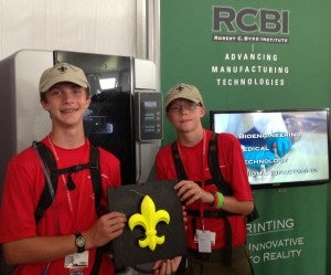 Photo of Scouts at RCBI exhibit