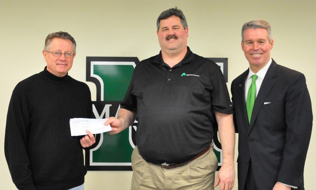 Photo of Alpha Natural Resources check presentation