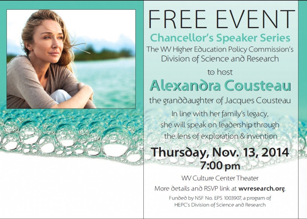 Alexandra Cousteau to appear in Charleston on Nov. 13