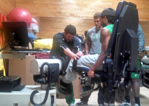 Photo of isokinetic testing at Marshall University