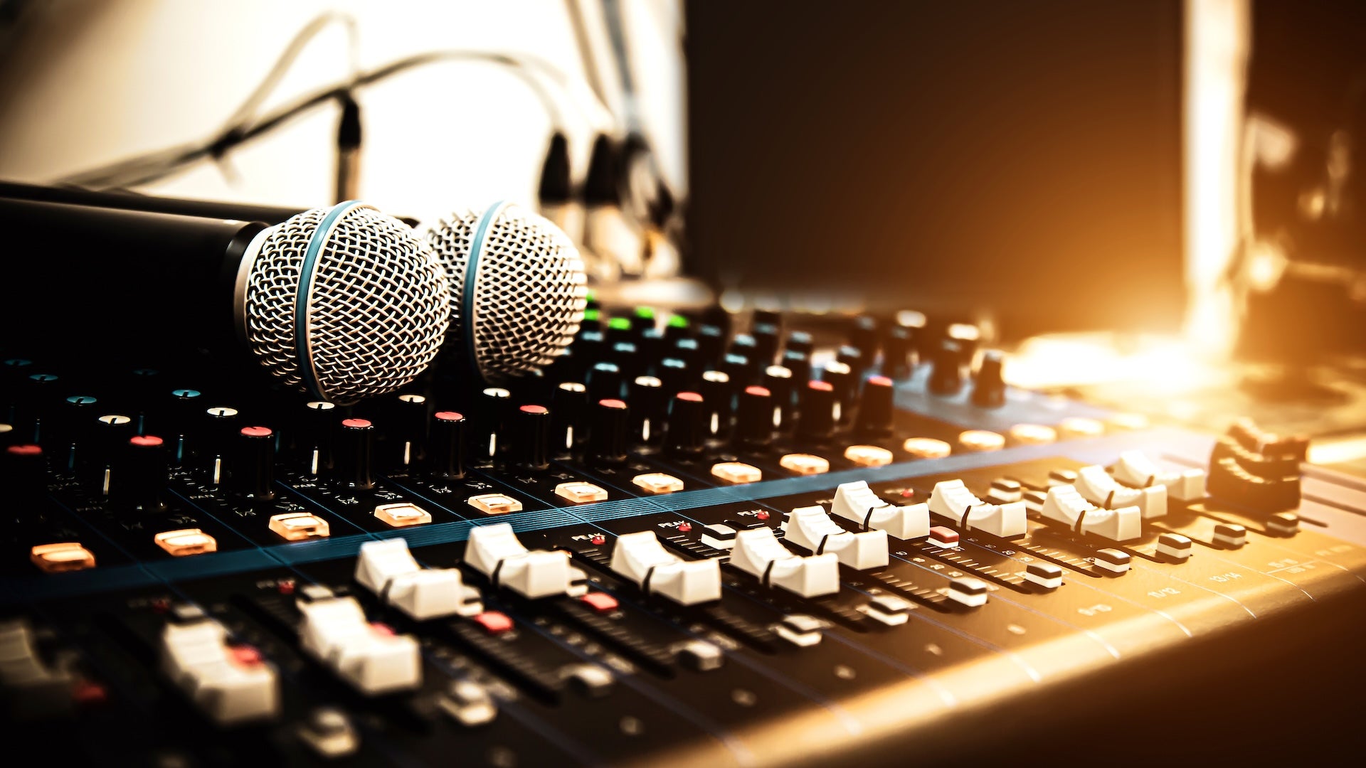 Images of an audio board.