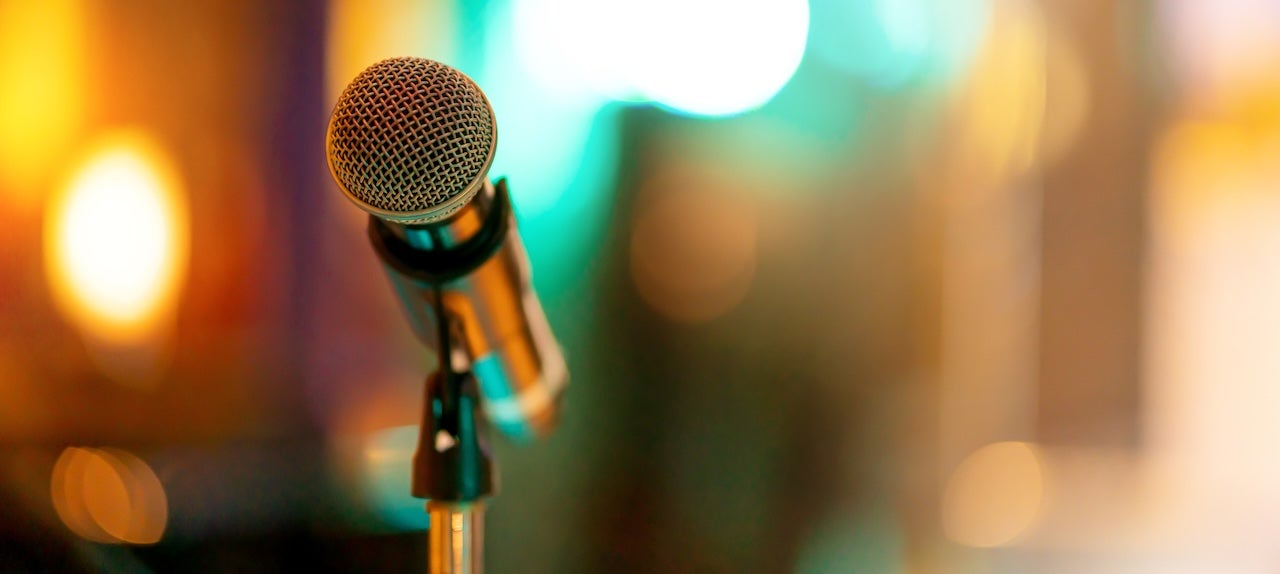 Image of Microphone in performance area