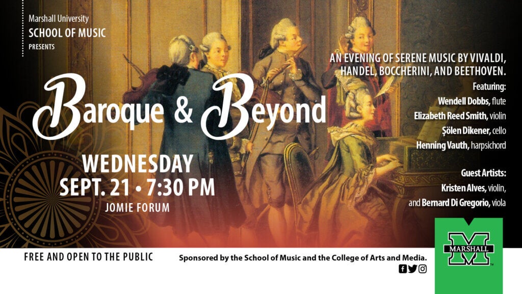 Music faculty and guest artists to present ‘Baroque and Beyond’