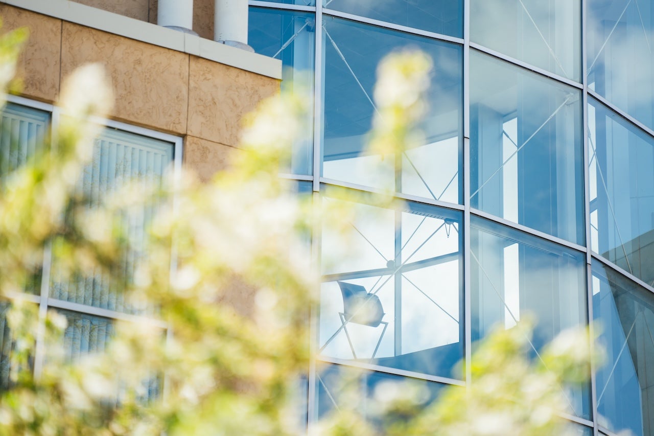 Image of Drinko Library in the Spring