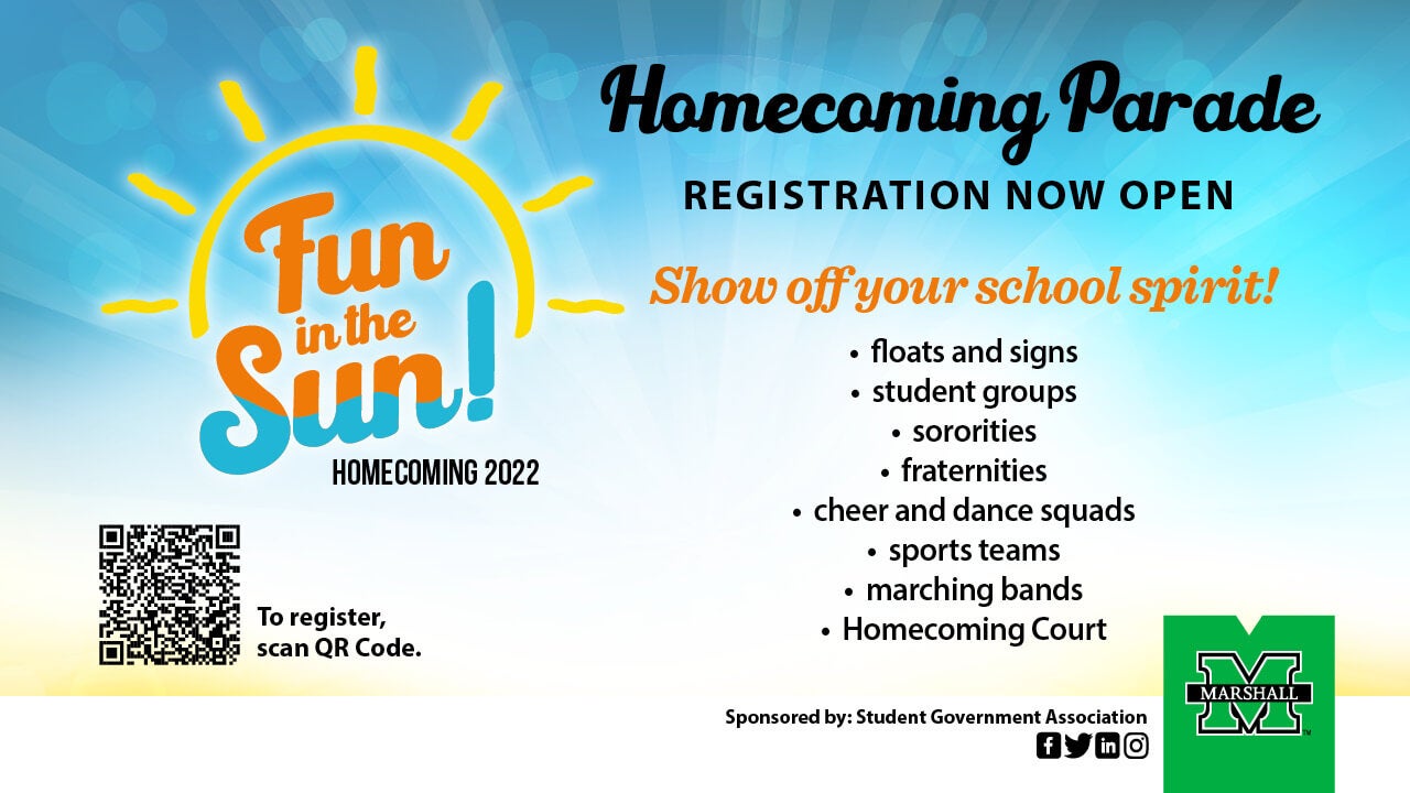 parade registration now open Marshall University News