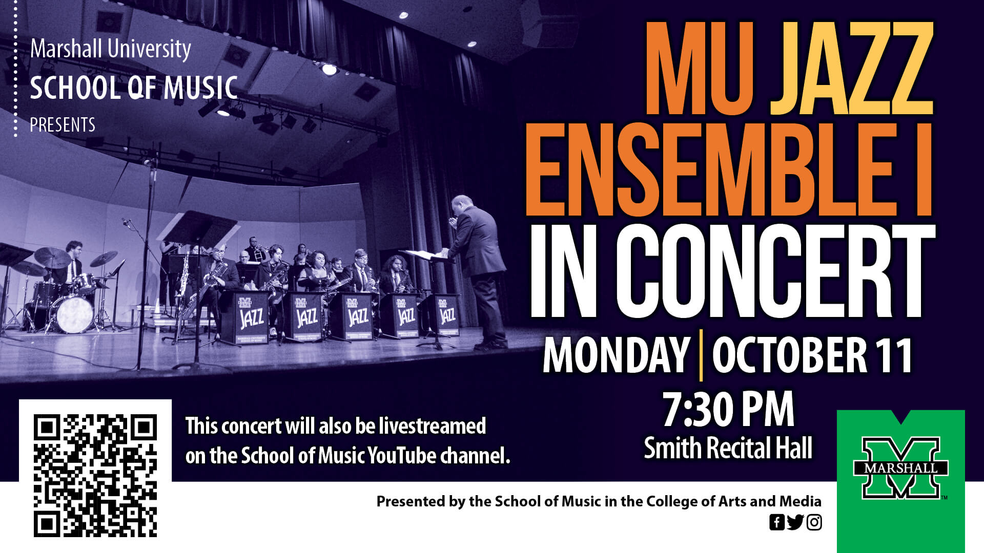 School of Music to present MU Jazz Ensemble I in concert - Marshall ...