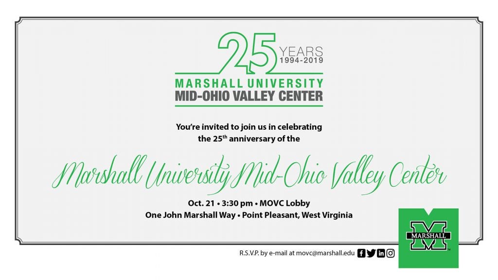 MidOhio Valley Center to celebrate 25th anniversary Marshall