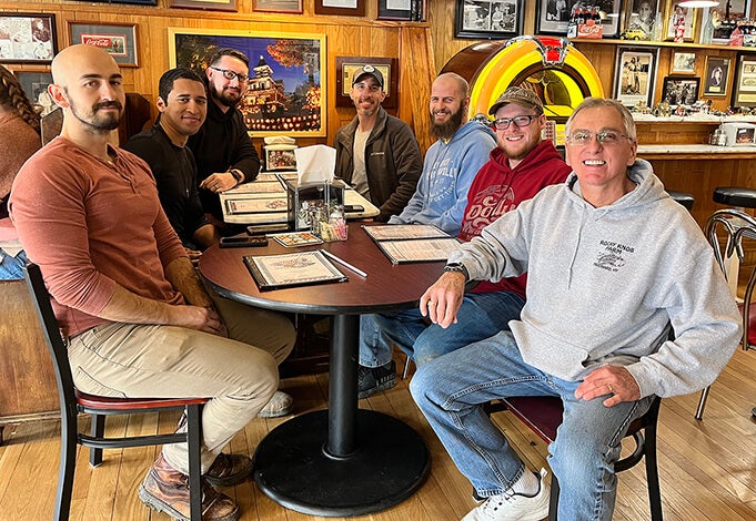 Members of the Marshall University Student Veterans of America Chapter.