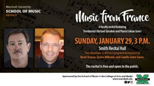 School of Music to present ‘Music from France’ piano-trombone recital