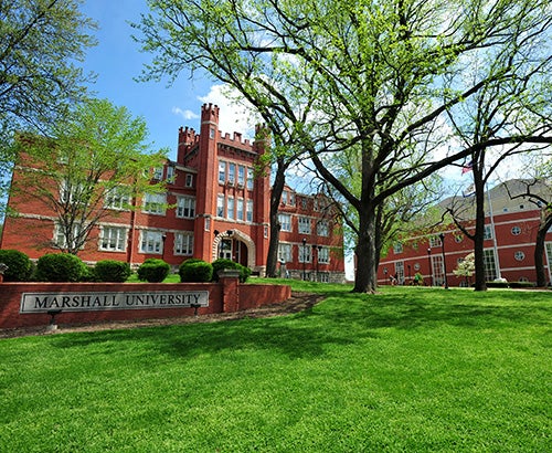 Marshall Old Main in summer