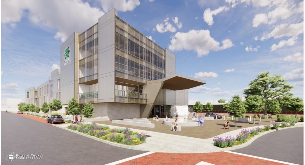Rendering of new school of medicine building
