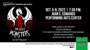 School of Theatre and Dance to present ‘She Kills Monsters’