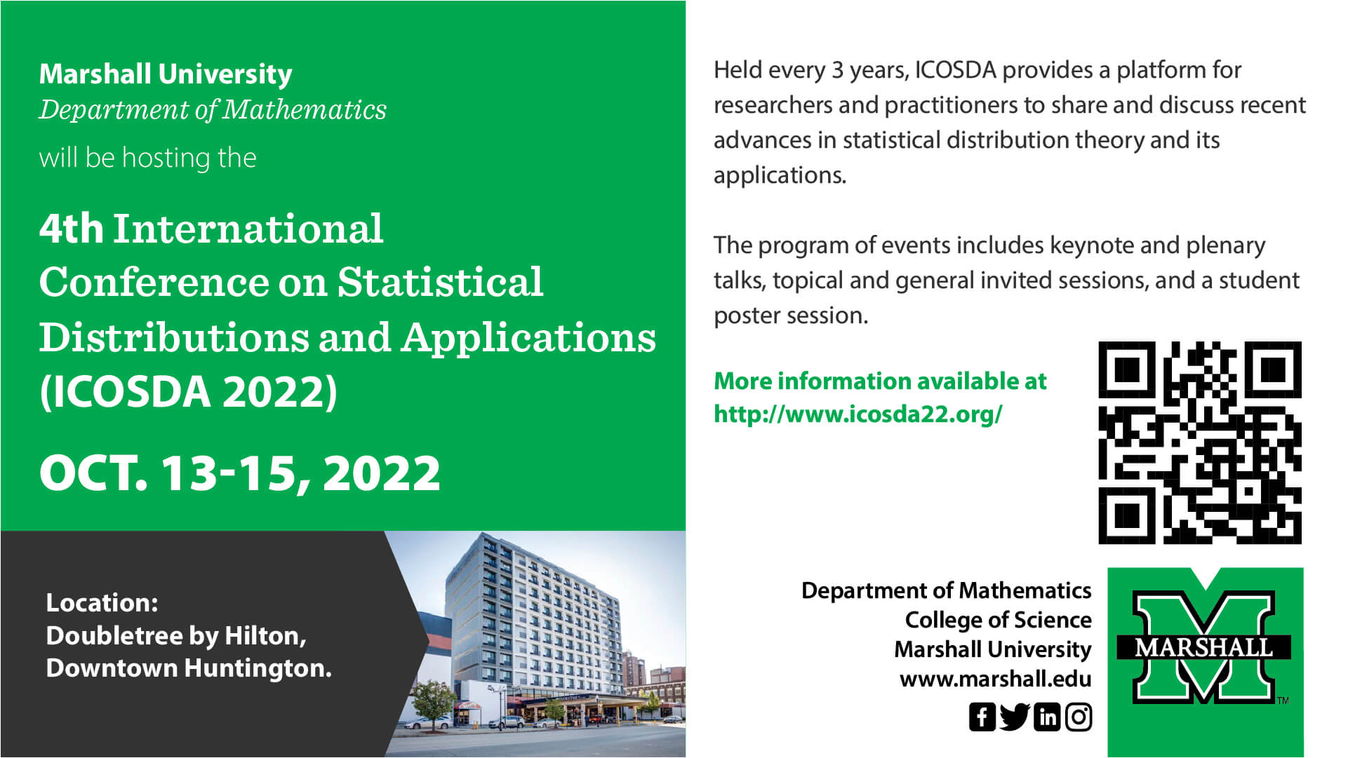 Department of Mathematics to host the 4th International Conference on ...