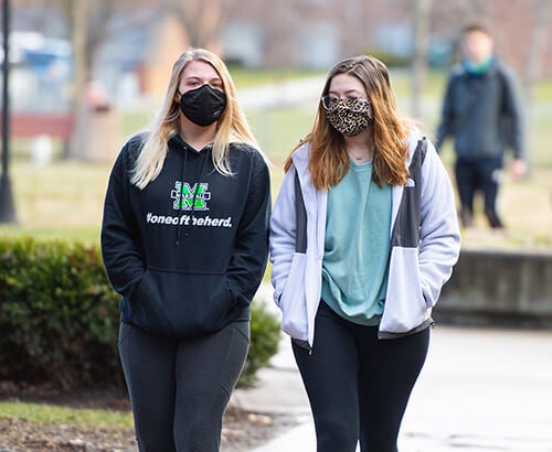 Students Crossing Campus