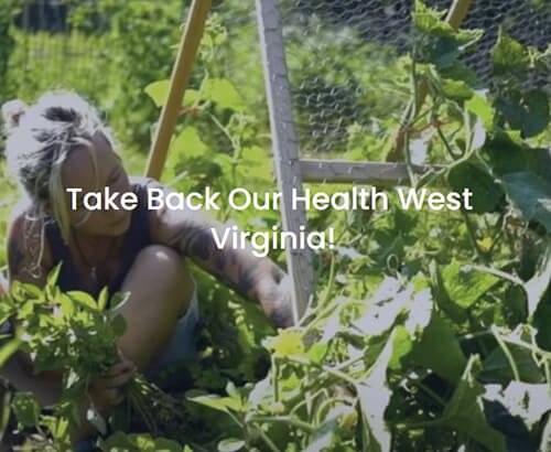 Website graphic from Take Back Our Health WV