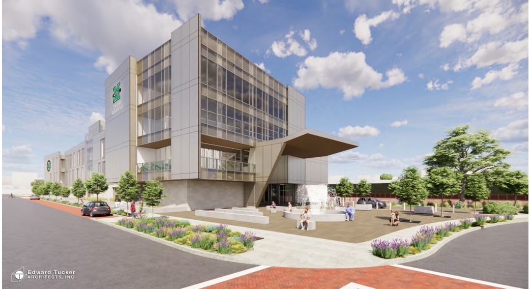 Rendering of new school of medicine building