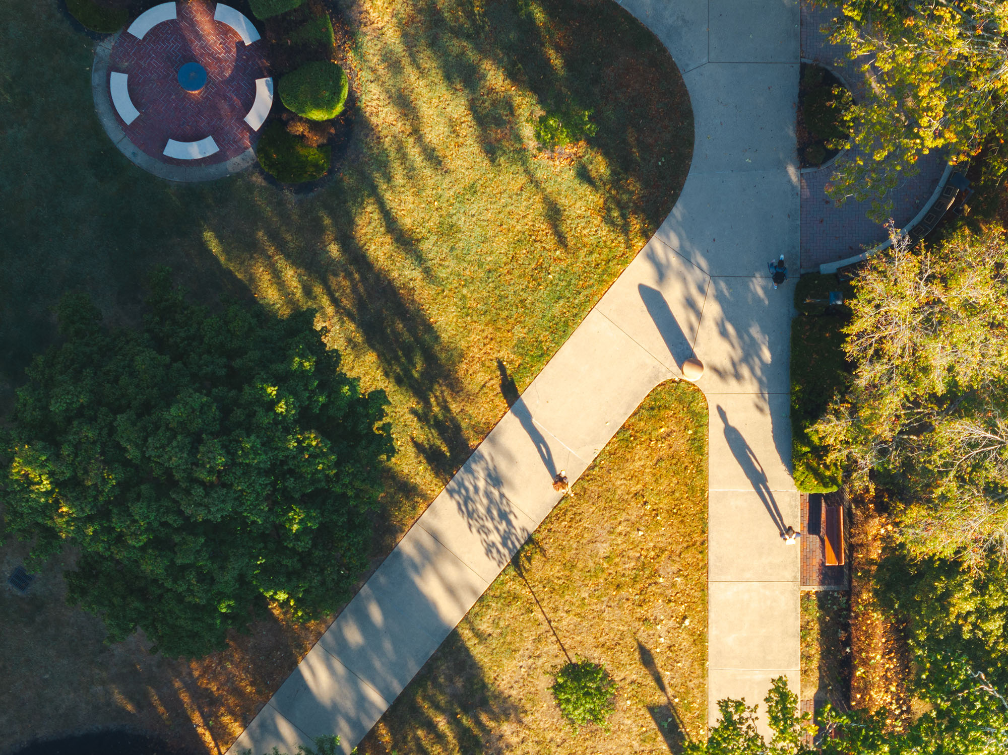 Drone image of campus