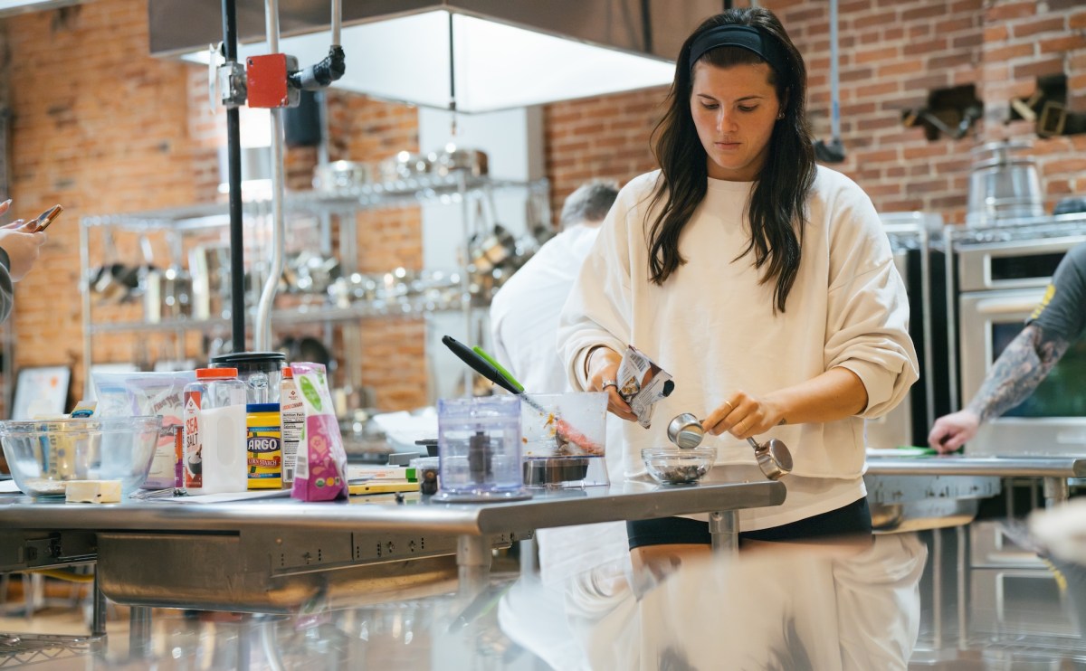 Image of student in kitchen