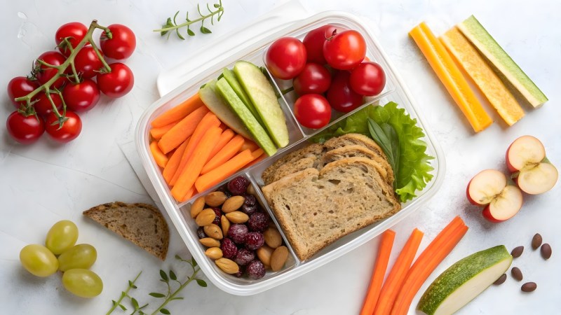 image of food in portions