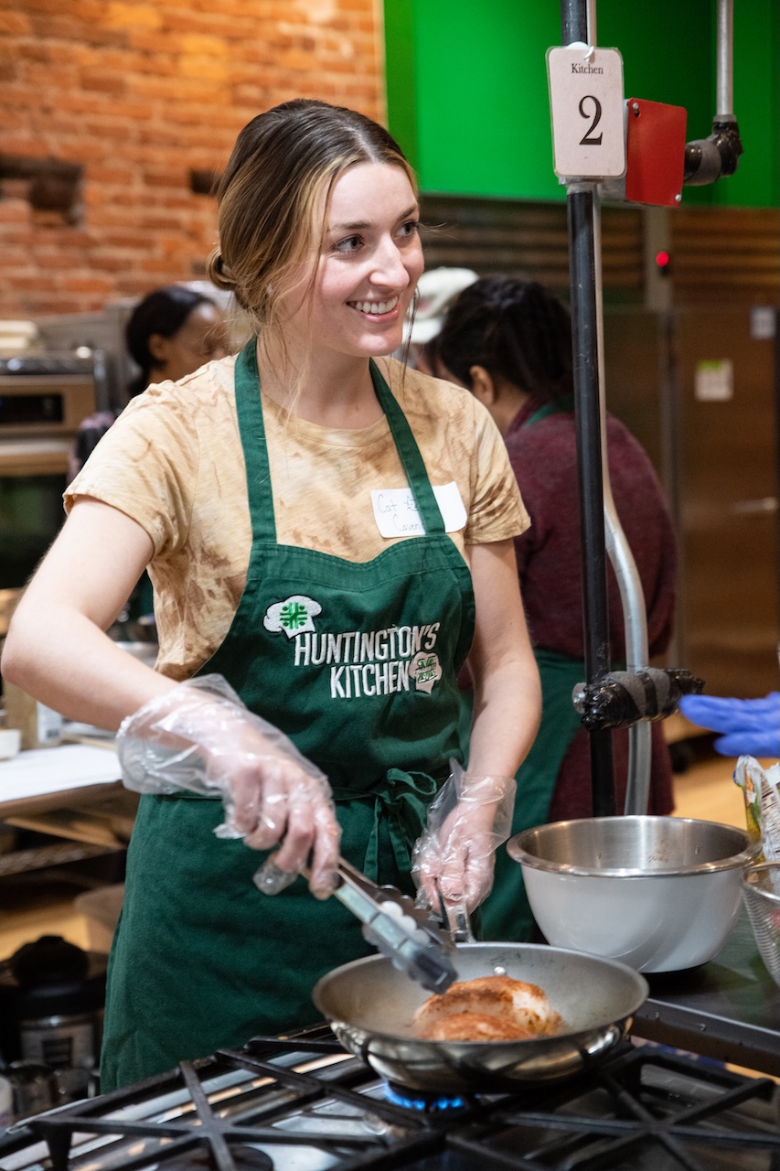 Image of student in kitchen