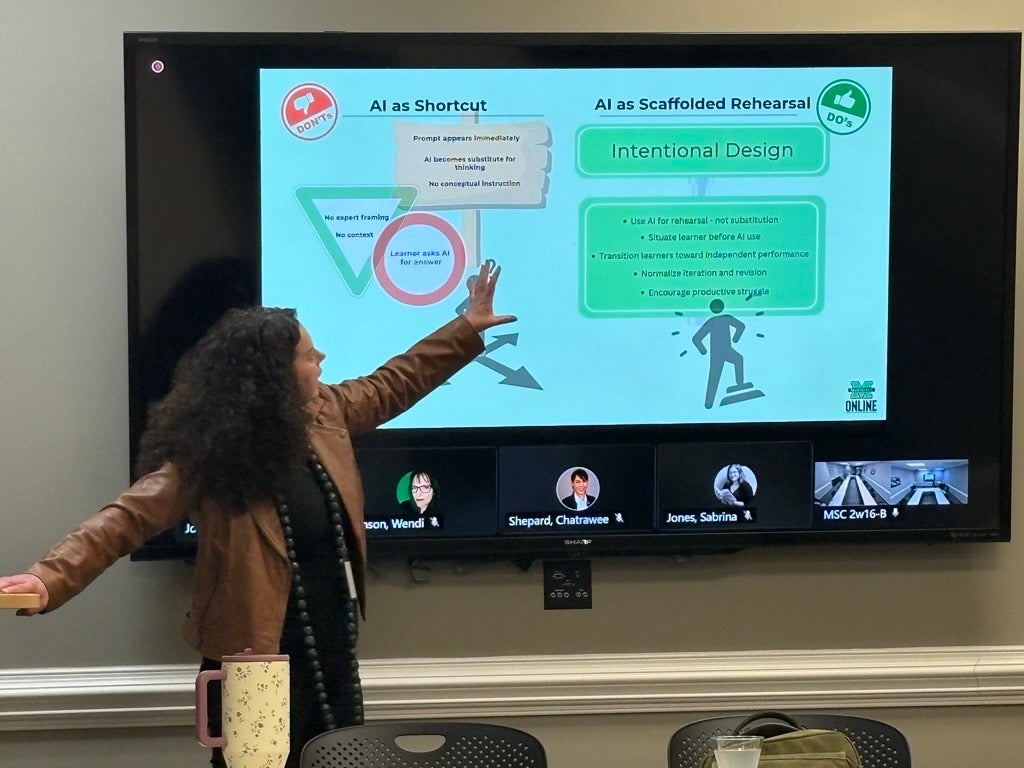Mary presenting