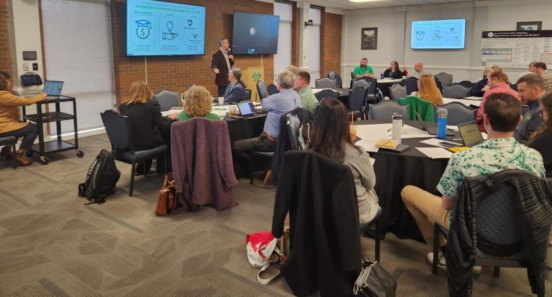 LER Cohort session, person speaking to a group