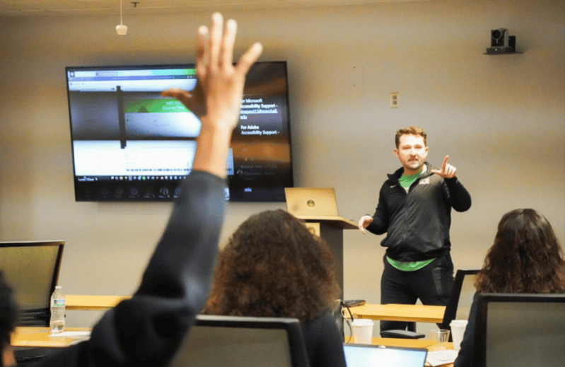 Instructional Designer Chase presents
