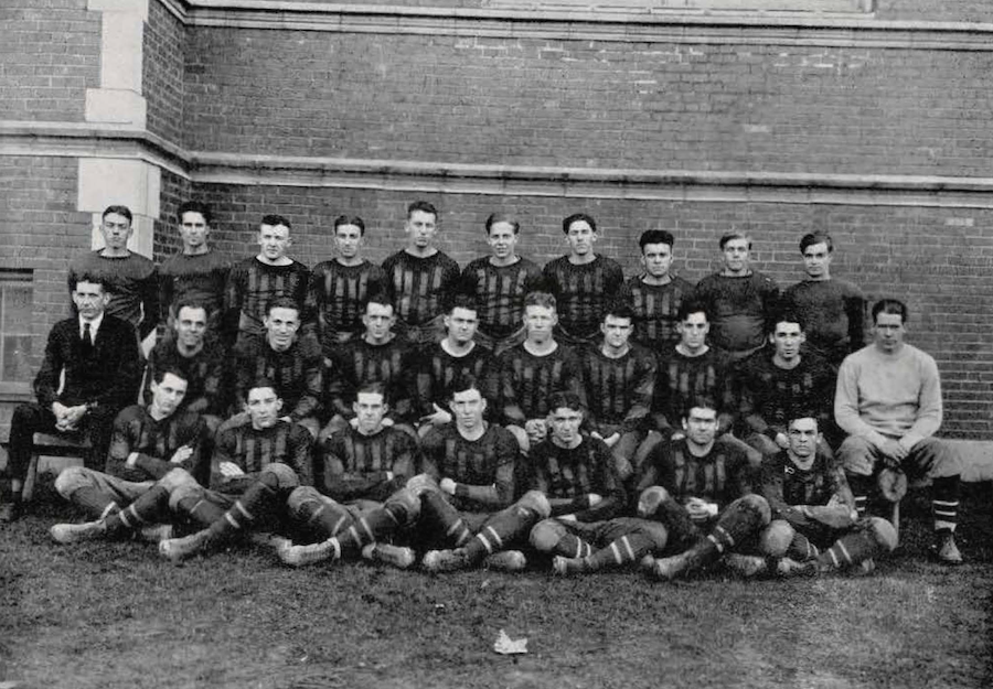 group shot of the 1925 football team