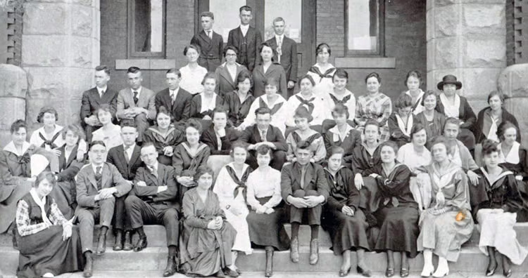 first photo of the Marshall Academy literary society