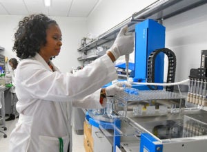 image of Dr Jones in lab