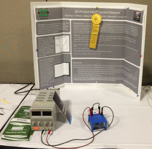 Compact 3-D Printed Kelvin Current Balance