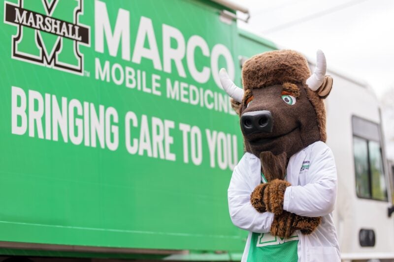 Marco Mobile Medicine Unit ribbon cutting in Hamlin, W.Va.