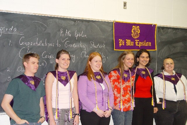 Pi Mu Epsilon Meeting, Fall 2003