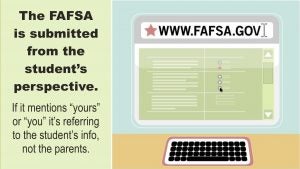 FAFSA should be set up from a students perspective.